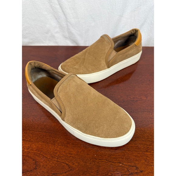 UGG Shoes - UGG Cahlvan Slip On Sneakers Womens 9.5 Chestnut Suede Leather 1121613